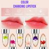 6-Pack (Single Tube) Crystal Flower Jelly Lipstick - Long-Lasting Color-Changing Lip Balm, Moisturizing view 2