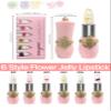 6-Pack (Single Tube) Crystal Flower Jelly Lipstick - Long-Lasting Color-Changing Lip Balm, Moisturizing view 3