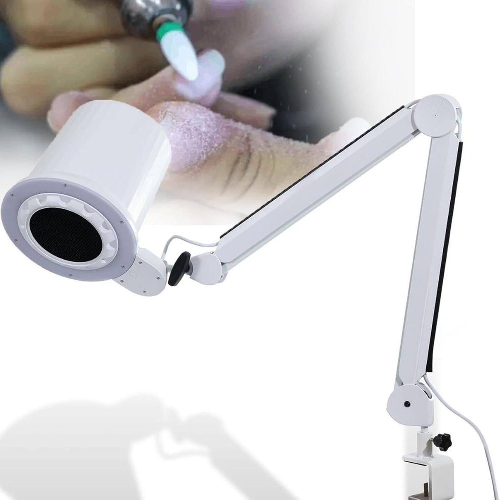 APKLJIUY Portable Vacuum Nail Dust Collector,Low Noise Professional Nail Dust Collector, Super Strong Nail Dust Extractor Machine, for Nail Salon Use