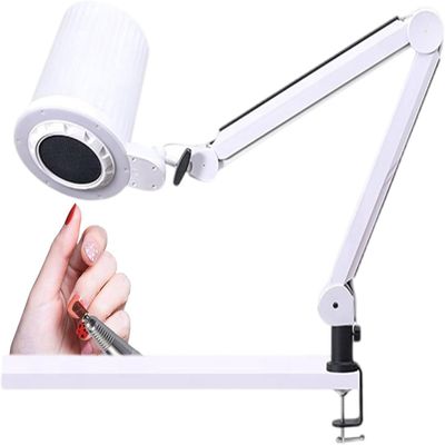 APKLJIUY Professional Nail Vacuum Cleaner,Vacuum Nail Dust Collector,with Built-in Dimmable Led, with Reusable Filter,10 Wind Speeds Adjustable