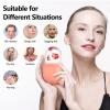 2pcs Ice Roller for Face and Eye, Silicone Ice Facial Roller Ice Holder, Face Ice Mold Skin Care, Face Icers Reusable Ice Cube Roller for Shrink Pores Anti Wrinkle Reduce Puffiness, Pink Green view 3