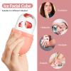 2pcs Ice Roller for Face and Eye, Silicone Ice Facial Roller Ice Holder, Face Ice Mold Skin Care, Face Icers Reusable Ice Cube Roller for Shrink Pores Anti Wrinkle Reduce Puffiness, Pink Green view 4