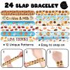 60 PCS Cookie Party Favors Set - 36 Temporary Tattoos & 24 Slap Bracelets for Kids, Perfect for Cookie-Themed Birthday Supplies, Baby Shower and Sweet Party Decorations view 4