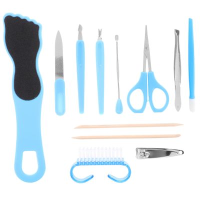 BIUDECO Multifunctional Pedicure Set Exfoliating Foot File and Dead Skin Remover for Smooth Skin for Home and Professional Use Random Color Includes Essential Accessories