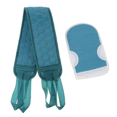 AUTSUPPL 2pcs Exfoliating Bath Gloves Back Scrubber Set for Deep Cleansing and Skin Revitalization Soft Comfortable Body Wash Towels for Relaxing Showers and Skin Massage