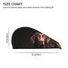 STVYUKL Brown Labrador Retriever Hair Drying Cap Super Absorbent Soft Hair Drying Towel Quick Dry Coral Velvet Drying Hair Caps Hair Turban for Women Wet Hair Long Thick Hair view 4