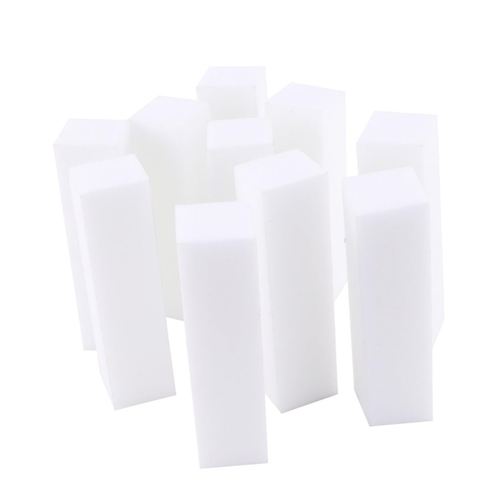 AUTSUPPL 10pcs Four-Sided Nail Buffer Block for Polishing and Grinding Soft Sponge Nail Files for Manicure and Salon Sanding Tools