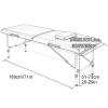 Portable Massage Table, Tattoo Bed with Eco-Friendly Breathable PU Leather Height Adjustable Lash Bed in 8 Gears, for Spa Salon Tattoo(Red,180 * 80 cm) view 2