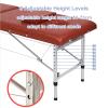 Portable Massage Table, Tattoo Bed with Eco-Friendly Breathable PU Leather Height Adjustable Lash Bed in 8 Gears, for Spa Salon Tattoo(Red,180 * 80 cm) view 3