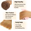 Fabimiya 14 16 18 Inch Human Hair Bundles Honey Blonde 27# Straight Bundles Human Hair 100% Unprocessed Soft Sewn In Hair with Double Weft for Black Women view 4