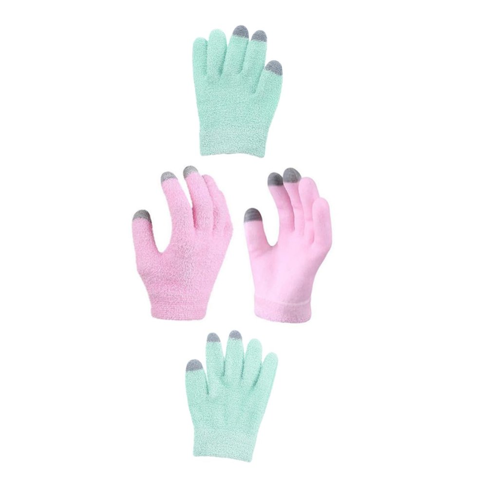 AUTSUPPL Hand Care Gloves 2 Pairs Touch Screen Gloves Dry Hands Boys and Girls Overnight Spa