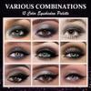 Black Smoky Eyeshadow Palette,Matte & Glitter Eye Shadow Palette for Smoky Goth Eye Makeup,Black White Gray Eyeshadow Makeup Palette,Longlasting Waterproofing Smoky Eyeshadow Palette with 3PCS Brushes view 2