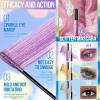 3Pcs Glitter Mascara, Silvery Purple Eyelash Waterproof Long Lasting Diamond Glitter Lashes Stage Party Wedding Music Festival Eyes Makeup view 3