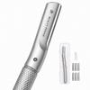 Beauty Power Eyebrow Razor with 6 Blades & Travel Case Face Razors for Women & Men, Eyebrow Trimmer Shaper with Precision Cover, Facial Shaver & Dermaplaning Tool for Smooth Skin - Gift Idea - Gray view 1