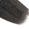 Yaki Bundles Human Hair Natural Black Yaki Kinkys Human Hair Bundles 24 26 28 Inch Hair Weave Double Weft Unprocessed Brazilian Remy Hair Extensions view 4