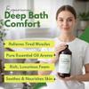 Luxury Foaming Bath - Natural Scented Bubble Bath - with Essential Oils and Epsom Salt - Refreshing Peppermint Scent, 33.8 fl oz / 1L view 3