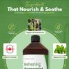 Luxury Foaming Bath - Natural Scented Bubble Bath - with Essential Oils and Epsom Salt - Refreshing Peppermint Scent, 33.8 fl oz / 1L view 4