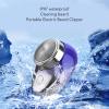 Mini Electric Beard Clipper, Portable Efficient Powerful Fully Automatic Electric Beard Trimmer with USB Interface for Home Travel view 3