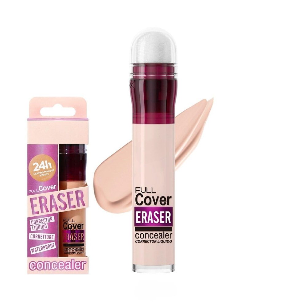 12-Color Sponge Head Liquid Foundation With Makeup Concealer, Waterproof Concealer (8, 4.5ml)
