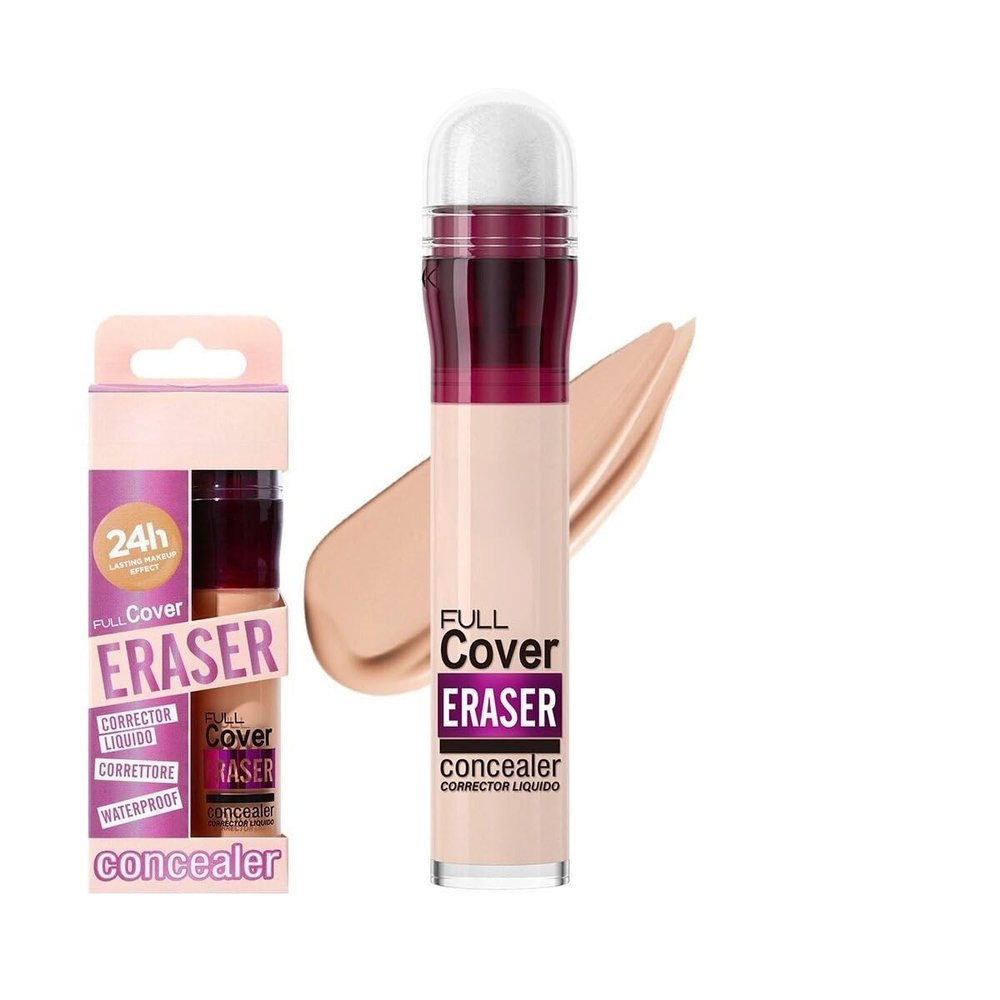 12-Color Sponge Head Liquid Foundation With Makeup Concealer, Waterproof Concealer (9, 4.5ml)