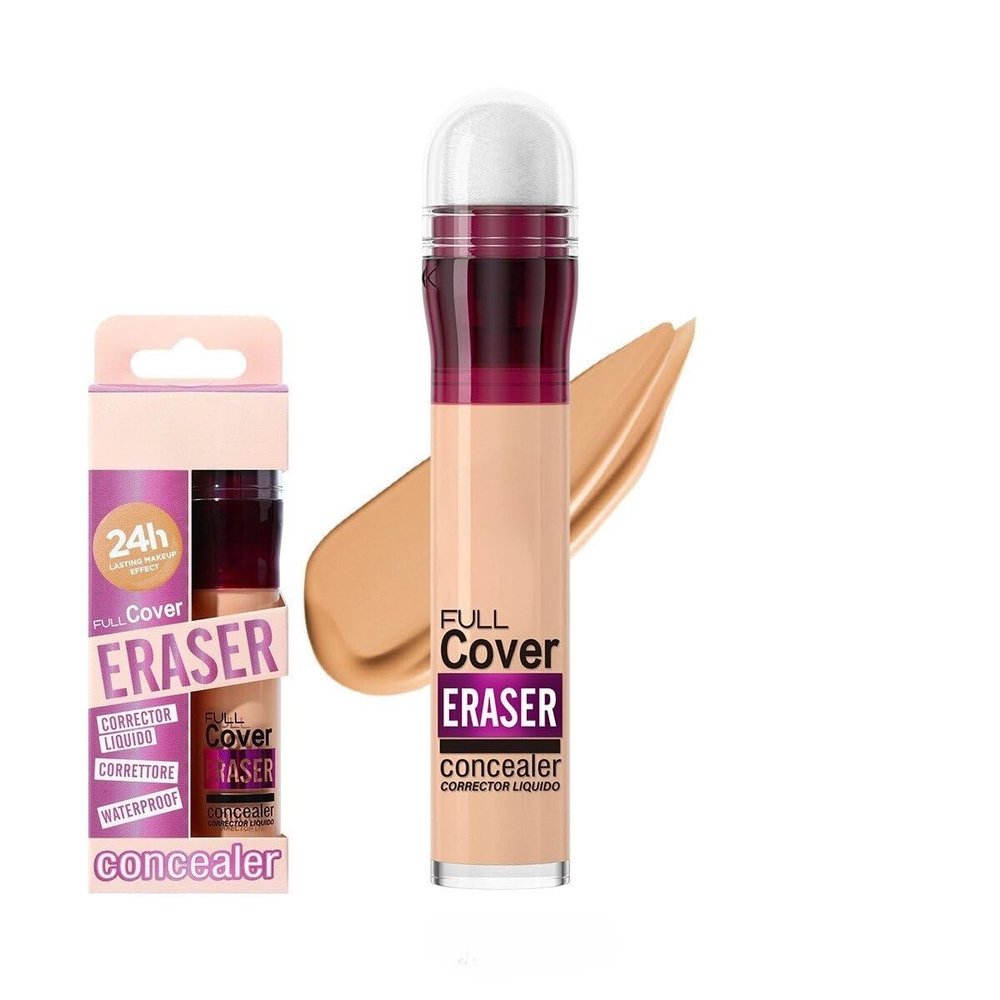 12-Color Sponge Head Liquid Foundation With Makeup Concealer, Waterproof Concealer (4, 4.5ml)