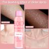 Boko Body Glitter Spray, 120ML Holographic Silver Shiny Glitter Spray for Body Hair Clothes, Quick-Drying and Long-Lasting Body Shiny Glitter Hairspray for Festival Party Concert Rave Accessories view 3