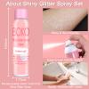 Boko Body Glitter Spray, 120ML Holographic Silver Shiny Glitter Spray for Body Hair Clothes, Quick-Drying and Long-Lasting Body Shiny Glitter Hairspray for Festival Party Concert Rave Accessories view 4