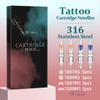 ATOMUS 20pcs Tattoo Cartridge Needles with 20pcs Silicone Ink Cups Size #10 RL RS RM M1 Round Liner Tattoo Needles for Tattoo Gun Pen Liner Pattern (7RS+9RS+7M1+9M1) view 4