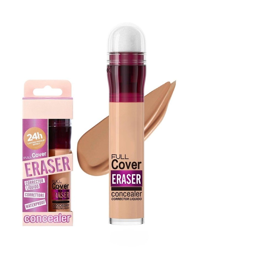 12-Color Sponge Head Liquid Foundation With Makeup Concealer, Waterproof Concealer (3, 4.5ml)
