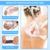4 Pcs Exfoliating Shower Towel, Exfoliating Body Scrubber, Exfoliating Washcloth Towel for Men Women, Body Exfoliator Loofah Luffa Net Rag Back Washer, Back Scrubber Washer (Style 1) view 4