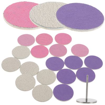 FRCOLOR 60pcs Professional Callus Remover Pads for Feet Electric Pedicure Sanding Discs Nail Filing Buffer Kit Foot Callus Shaver Discs