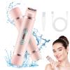 Electric Lady Shaver, Dual Head Bikini Shaver Razors for Women, USB Rechargeable Hair Trimmer view 1