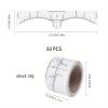 50 Pcs/1 Roll Measuring Eyebrow Size, Eyebrow StencilsEyebrow Mappingmicroblading kitBeginner Eyebrow Drawing Aid, Eyebrow Tattoo Graduated Positioning Ruler view 2