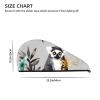 GDSHJKLW Animals Lemur Flowers Pattern Drying Hair Caps Super Absorbent Soft Hair Drying Towel Quick Dry Coral Velvet Hair Drying Cap Hair Turban for Women Wet Hair Long Thick Hair view 4