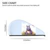 STVYUKL Butterfly and Hippo Hair Drying Cap Super Absorbent Soft Hair Drying Towel Quick Dry Coral Velvet Drying Hair Caps Hair Turban for Women Wet Hair Long Thick Hair view 4