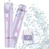 Comfort 2 in 1 Electric Lady Shaver, Double Headed Hair Remover Ipx7, 2 in 1 Women Dual Head Trimmer, Dual Head Shaver Women (B Purple) view 1