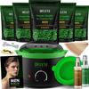 DELEXI Mens Waxing Kit for Coarse Back & Chest Hair  New Heavy-Duty Edition  Home Waxing System for Couples & Male Grooming  Includes Analog Warmer & Precision Tools for Beard & Brows view 1