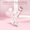 Comfort 2 in 1 Electric Lady Shaver, Double Headed Hair Remover Ipx7, 2 in 1 Women Dual Head Trimmer Shaver Women (B Blue) view 2