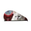 STVYUKL Cute White Cat Hair Drying Cap Super Absorbent Soft Hair Drying Towel Quick Dry Coral Velvet Drying Hair Caps Hair Turban for Women Wet Hair Long Thick Hair view 1