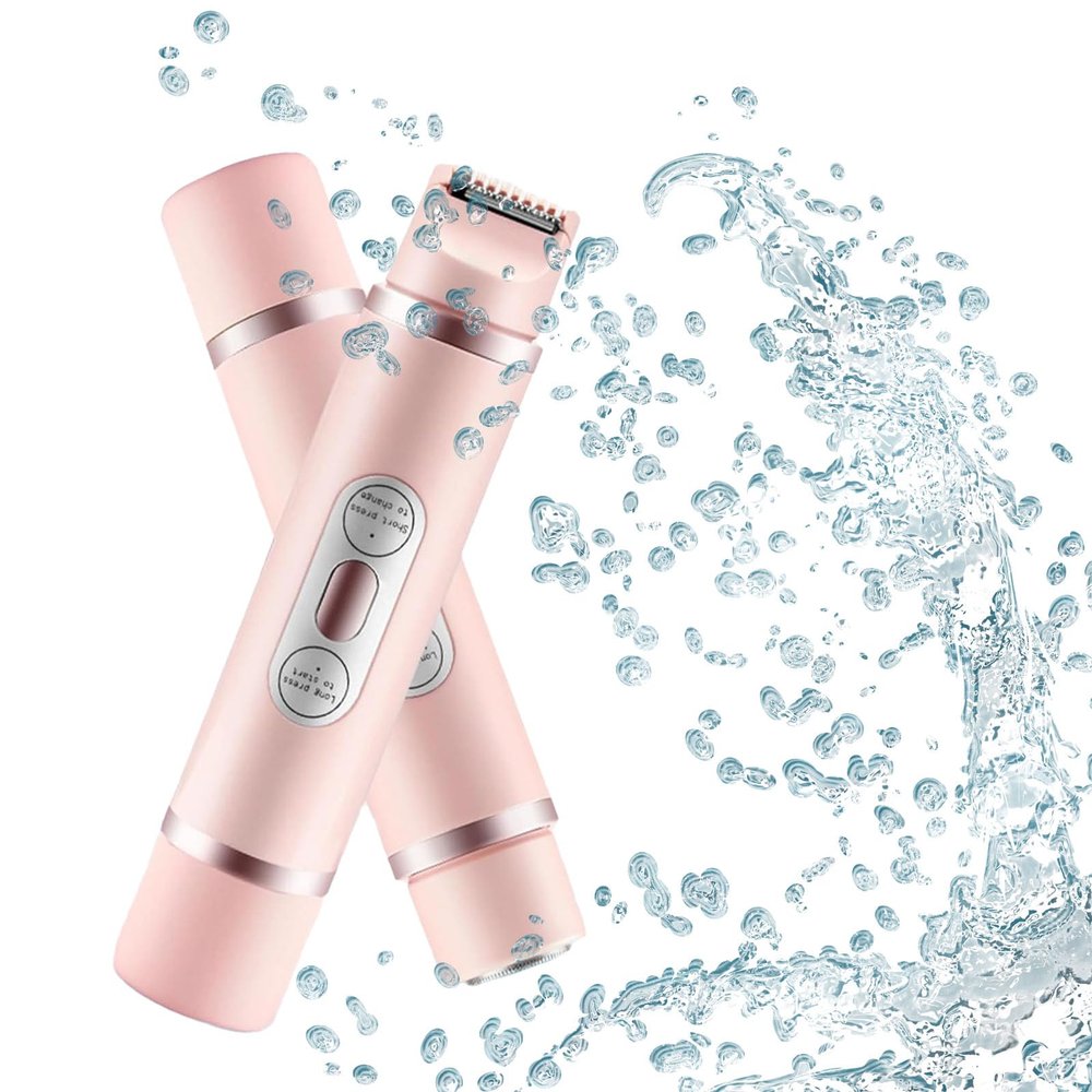 Comfort 2 in 1 Electric Lady Shaver, 2 in 1 Women Dual Head Trimmer (A Pink)