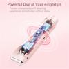 Comfort 2 in 1 Electric Lady Shaver, Double Headed Hair Remover Ipx7, 2 in 1 Women Dual Head Trimmer (B Pink) view 4
