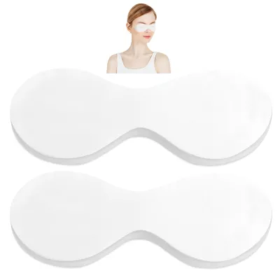 100 Sheets Eye Covers for Facials Disposable Eye Masks Non-woven Cotton Eye Pads Spa Eye Masks Eye Care Patches Paper Paper Beauty Sheets for Facial Treatments, Skincare Spa, Home Beauty Wet Compress