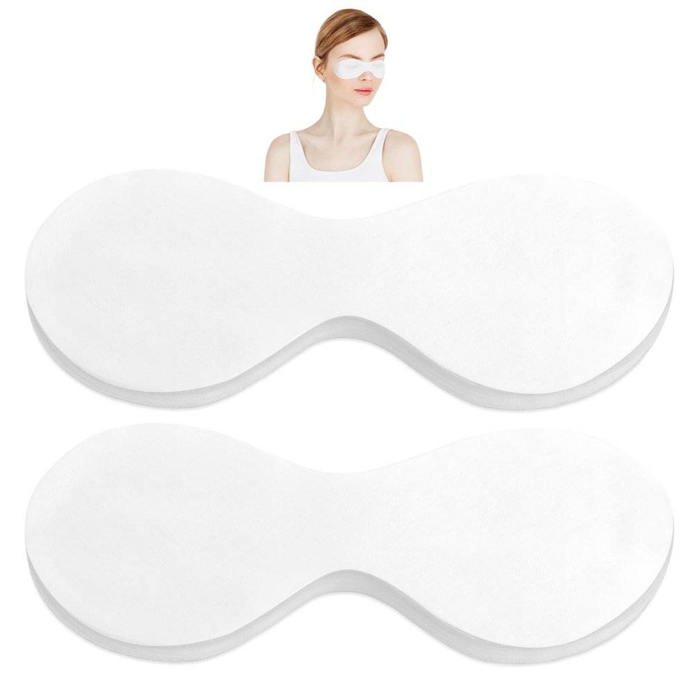 100 Sheets Eye Covers for Facials Disposable Eye Masks Non-woven Cotton Eye Pads Spa Eye Masks Eye Care Patches Paper Paper Beauty Sheets for Facial Treatments, Skincare Spa, Home Beauty Wet Compress