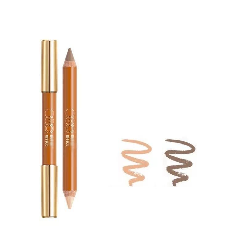 1 PC Double Ends Contour Pencil Highlighter, Multi Functional Facial Contour Highlighter Pencil(00#, 5g)