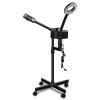 Winado 2 in 1 Professional Facial Steamer with 5X Magnification Lamp & Touch Screen, Esthetician Steamer Humidifier Face Spa Mist Steam for Home Beauty Salon, Personal Skin Care Deep Cleaning, Black view 1