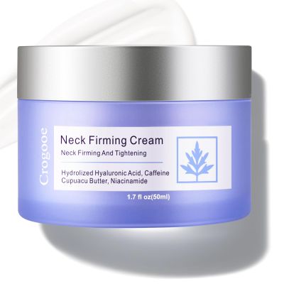 Crogooe Neck Firming Cream - Neck Creams for Tightening and Firming, Tightening and Lifting Wrinkles & Crepey Skin for Neck & Dcollet-1.7 fl.oz