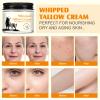 2PCS Beef Tallow and Honey Cream for Skin, Moisturizer Creams, Whipped Tallow Cream for Smooth Nourishing Face & Body, Natural Beef Tallow Balm for Skin Care, Beef Tallow, Butter and Honey Balm view 4