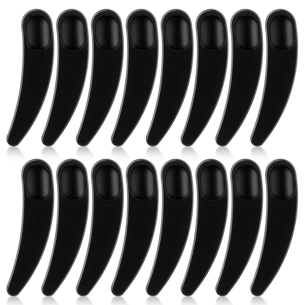 200 PCS Cosmetic Spatulas, Black Mini Spatula for Cosmetics, Skin Care Facial Cream Mask Spatula, Skincare Spatulas, Disposable Plastic Makeup Scoop for Sampling and Mixing