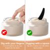 200 PCS Cosmetic Spatulas, Black Mini Spatula for Cosmetics, Skin Care Facial Cream Mask Spatula, Skincare Spatulas, Disposable Plastic Makeup Scoop for Sampling and Mixing view 3