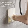 2 Pcs Shower Foot Rest for Shaving Legs No Drilling Anti Slip Easy to Install Shower Foot Pedal Holder Yellow Gray view 2